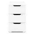 Тумба с ящиками, в офис под стол, 40х52х65 см, Momal белая 03601