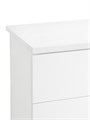 Комод с ящиками для одежды, 60х33,5х60 см, белый, MiKante с 3-мя ящ. 03808
