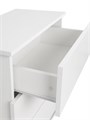 Комод с ящиками для одежды, 60х33,5х60 см, белый, MiKante с 3-мя ящ. 03808