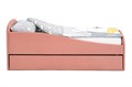 Кровать детская мягкая с бортиком и ящиком, 160х70, "Letmo" (велюр) 02069